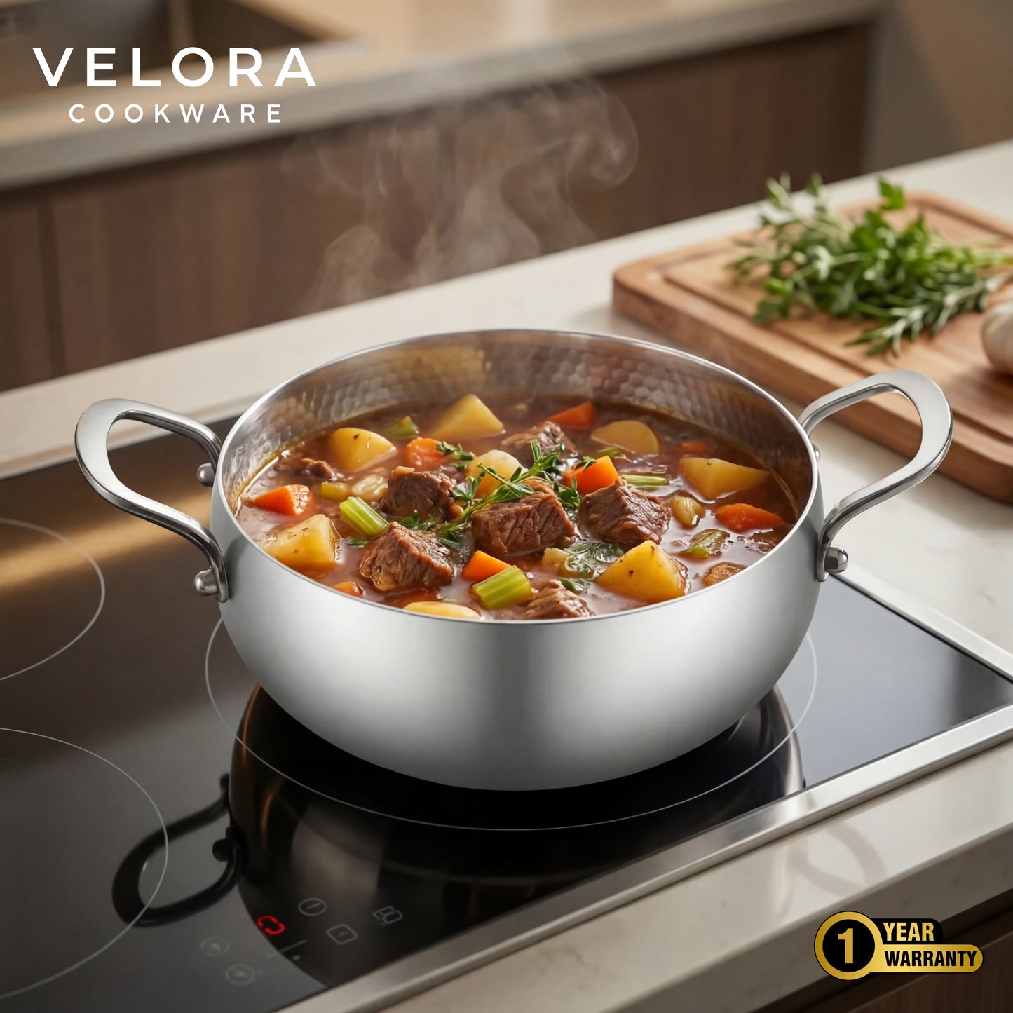 Titanium Deep Casserole Pot Pro