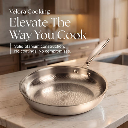 Titanium Hammered Pan + FREE LID